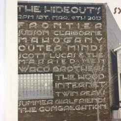 SXSW Send Off Party - 2013 Dan MacAdam Crosshair Poster Chicago, IL The Hideout