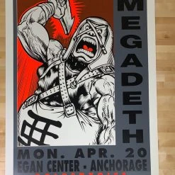 TAZ Gig Posters Megadeth - 1998 T.A.Z. Poster Anchorage, AK Eagen 1st Ed