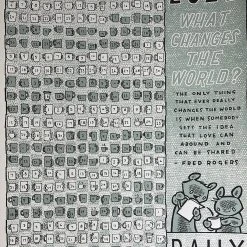 What Changes The World Calendar - 2022 Jay Ryan Art Print Fred Rogers