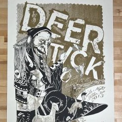 Deer Tick - 2013 Moon Light Speed Press Poster Denver, CO Colorado