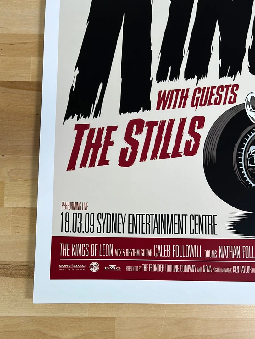 Kings Of Leon - 2009 Ken Taylor Poster Sydney, AUS