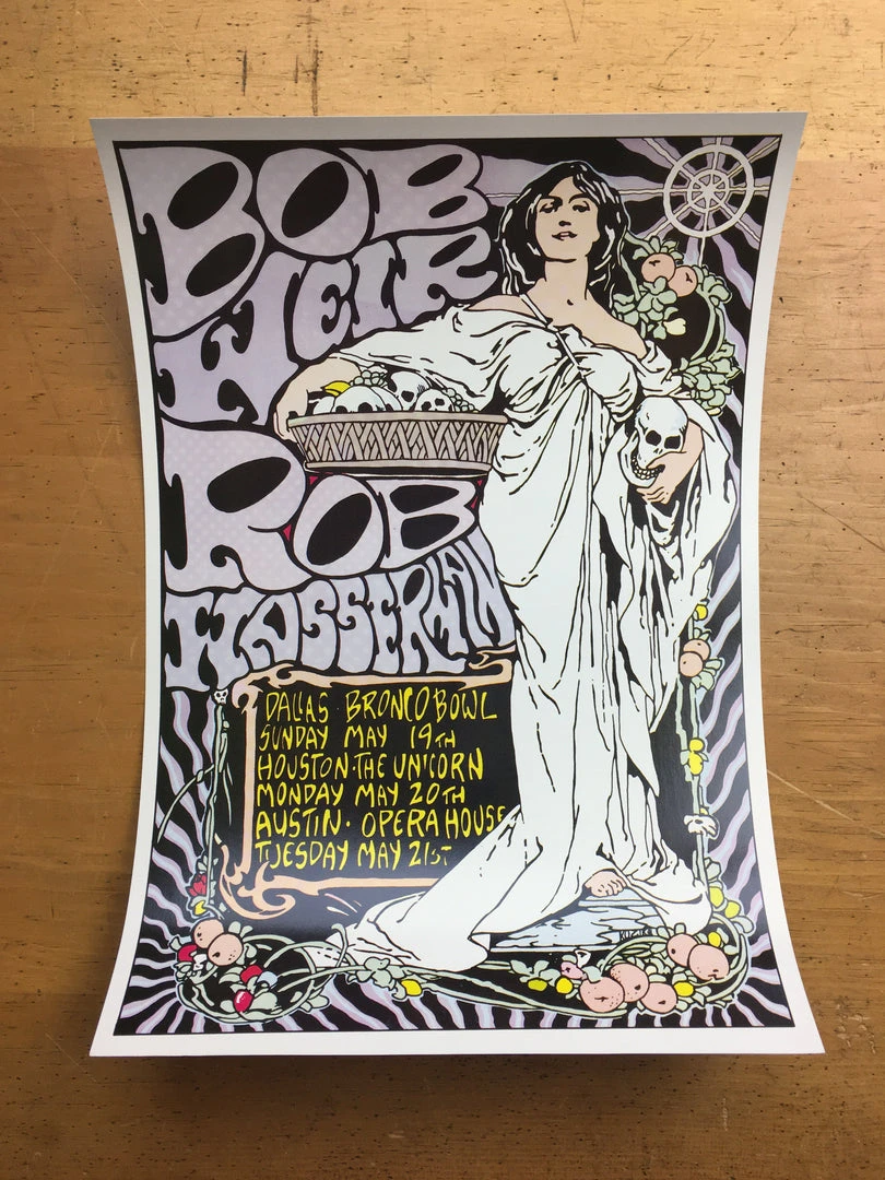 Bob Weir - 1991 Frank Kozik Poster Multiple Venues