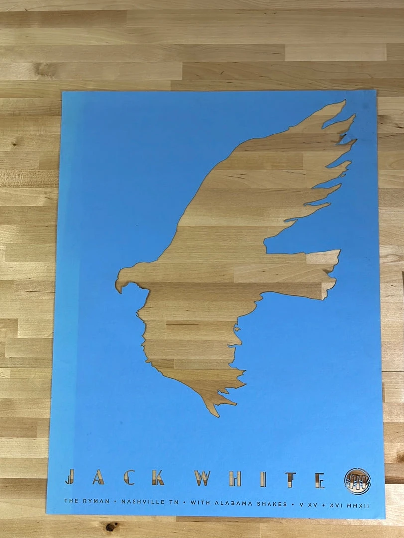 Gig Posters Jack White - 2012 Matthew Jacobson Poster Nashville, TN