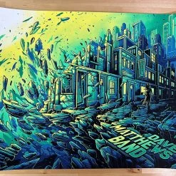 Grey Street - 2022 Dan Mumford Poster Dave Matthews Band (GREEN) Gig Posters