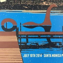 Cults - 2014 Xray Poster Santa Monica, CA Santa Monica Pier Gig Posters
