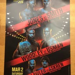 Sold Out Posters UFC 235 2019 Poster Jones Vs Smith, Woodley Vs Usman & Lawler Vs Askren
