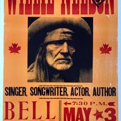 Willie Nelson - 2006 Hatch Show Print 5/3 Poster Montreal, Quebec Gig Posters