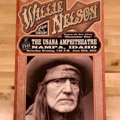 Willie Nelson - 2015 Franks Brothers Poster Nampa, Idaho