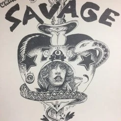 Uranium Savage - 1975 Kerry Awn Poster Austin, TX Soap Creek Saloon Gig Posters