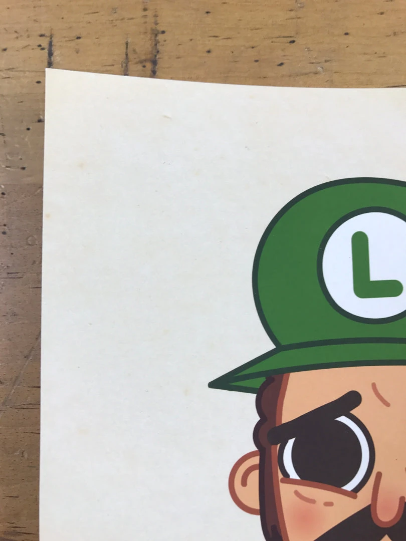 First Loser - 2016 Mike Mitchell Poster Luigi, Mario Brothers Art Prints