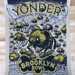 Gig Posters Yonder Mountain String Band - 2012 Johnny Sampson Poster New York Brooklyn