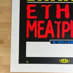 TAZ Steel Pole Bathtub - 1993 T.A.Z. Poster Ethyl Meatplow Tour 1st Ed