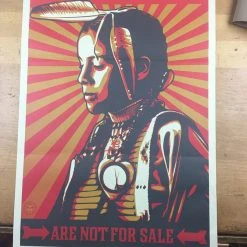Art Prints The Black Hills Are Not For Sale - 2012 Shepard Fairey Art Print Poster