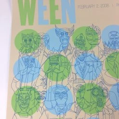 Ween - 2008 Todd Slater Poster Fort Lauderdale, FL Revolution Theater Gig Posters