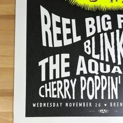 TAZ Blink 182 Reel Big Fish - 1997 T.A.Z. Poster Irvine, CA Bren Center