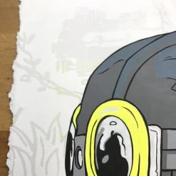 Fly Boy - 2016 Hebru Brantley ORIGINAL Painting Beyond Kirby Flyboy Original Artwork