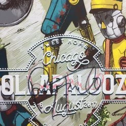 Chicago, IL Lollapalooza - 2017 Pixelpancho Poster Chicago Print SIGNED By Perry Farrell