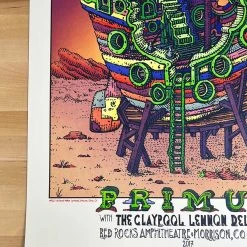 Primus - 2017 David Welker Poster Red Rocks Morrison, CO Colorado