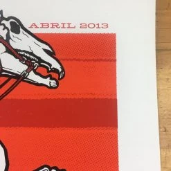 Ames Brothers Pearl Jam - 2013 Ames Bros Poster Santiago, Chile Lollapalooza S/N Gig Posters