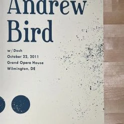 Andrew Bird - 2011 Nerl Says Design Poster Wilmington, DE