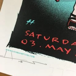 Queens Of The Stone Age - 2008 Justin Hampton Poster Calgary, CAN Calgary Stampe