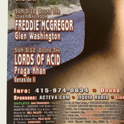 Greg Coiner Gig Posters MHP 87 Lords Of Acid, Flaming Lips - 2000 Poster Maritime Hall San Fran 1st