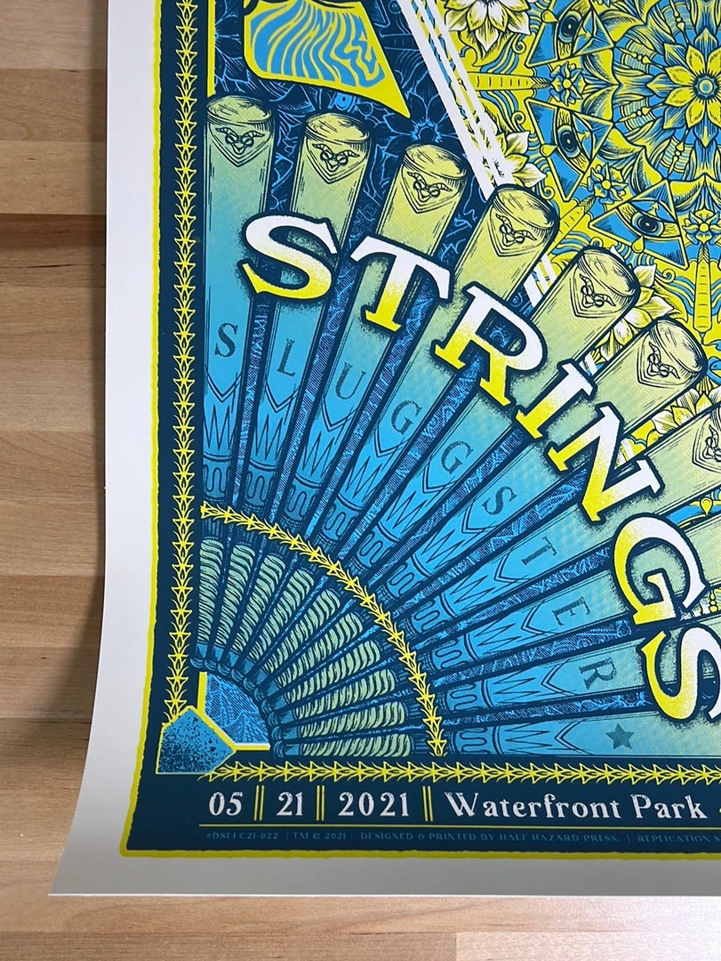 Half Hazzard Press Billy Strings - 2021 Half Hazard Poster Louisville, KY 5/21 Gig Posters