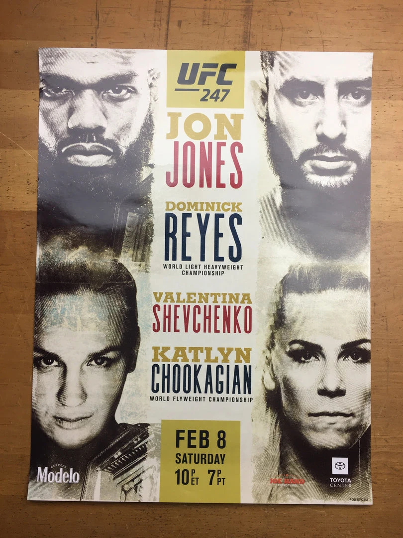 Sold Out Posters Boxing - 2020 Poster Jones Vs Reyes & Shevchenko Vs Chookagian
