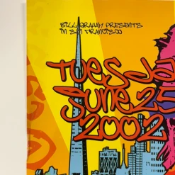 Pink - 2002 Poster James Rheem Davis Warfield Theatre San Fran 1st Gig Posters