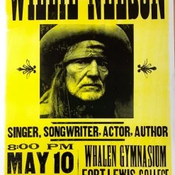 Willie Nelson - 2005 Hatch Show Print 5/10 Poster Durango, CA Gig Posters
