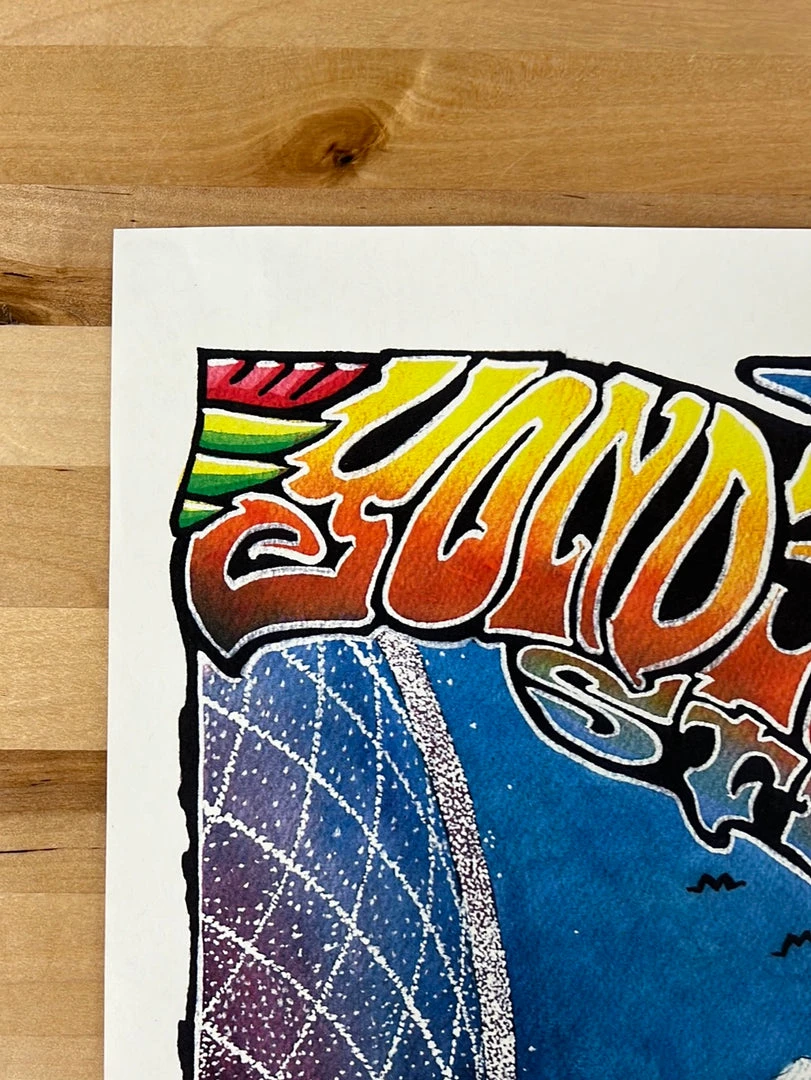 Colorado Yonder Mountain String Band - 2007 Robert Marx Poster The Fillmore Denver, CO 12/31