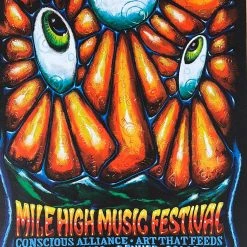 Mile High Music Festival - 2009 Jeff Wood Poster Commerce City, CO