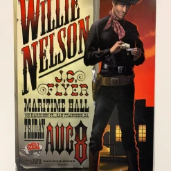 Gig Posters MHP 35 Willie Nelson - 1997 Jim Phillips Poster Maritime Hall San Fran 1st
