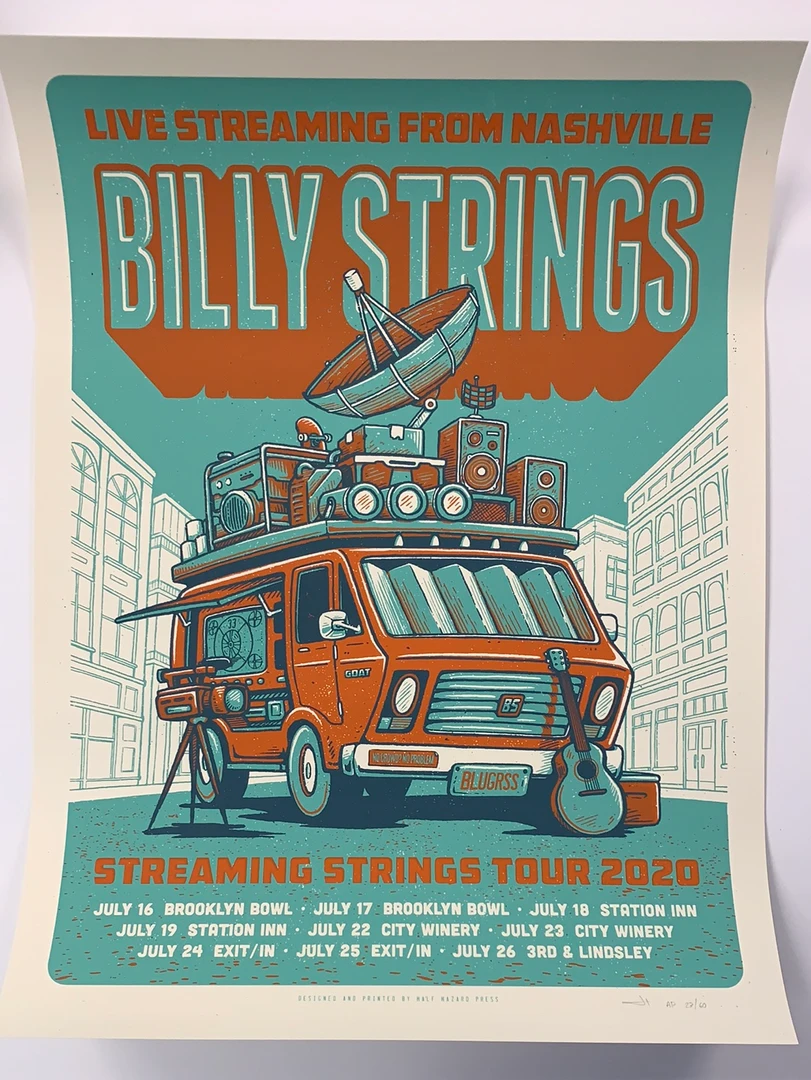 Half Hazzard Press Billy Strings - 2020 Half Hazard Poster Streaming Strings