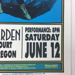 Gig Posters Bob Dylan Paul Simon - 1999 Mark Arminski Poster Portland, OR Rose Garden