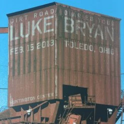 Luke Bryan - 2013 Dan MacAdam Crosshair Poster Toledo, OH Huntington Center