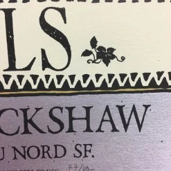 David V D'Andrea Grails - 2009 David V. D'Andrea Poster San Francisco, CA Cafe Du Nord Gig Posters
