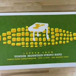 Gig Posters Yonder Mountain String Band - 2007 Dan Stiles Poster Des Moines, IA Simon Estes