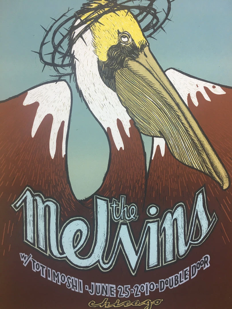 The Melvins - 2010 Jay Ryan Poster Chicago, IL Double Door
