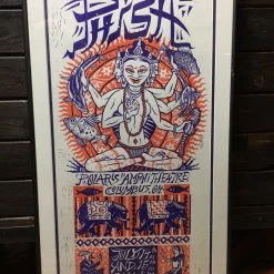 Phish - 2000 Jim Pollock Poster Columbus, OH Polaris Amphitheater, Framed