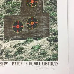 Flatstock 29 - 2011 Dan MacAdam Crosshair Poster Austin, TX Austin Convention Ce Gig Posters