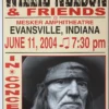 Willie Nelson - 2004 Franks Brothers 6/11 Poster Evansville, IN Gig Posters