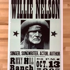 Gig Posters Willie Nelson - 2005 Hatch Show Print 10/13 Poster Smithville, TX
