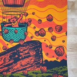 Colorado Dead & Company - 2021 Status Serigraph Poster Red Rocks Morrison, CO