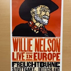 Willie Nelson - 2010 Hatch Show Print 6/19 Poster Stuttgart, Deutschland Gig Posters