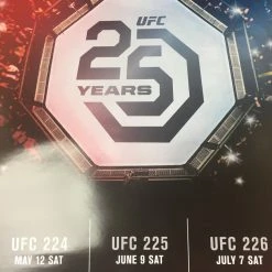 Sold Out Posters UFC 25 Years - 2018 Poster 224, 225, 226