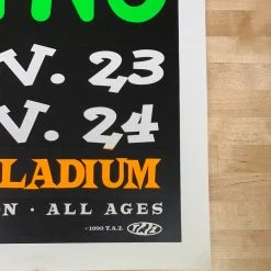 TAZ Gig Posters Primus - 1993 T.A.Z. Poster Hollywood, CA Palladium 1st Ed