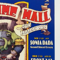 Dave Huckins MHP 48 July - 1998 Poster Maritime Hall San Fran 1st Gig Posters