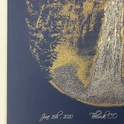 Colorado Yonder Mountain String Band - 2010 Brian Langeliers Poster Telluride, CO