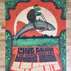Grateful Dead Phil Lesh - 2018 Status Serigraph Poster Red Rocks, Morrison, CO